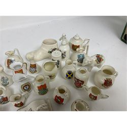 Collection of crested ware, to include W.H Goss examples