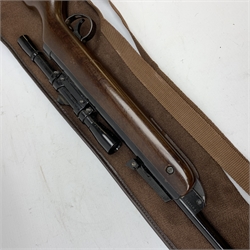  BSA .22 calibre break barrel air rifle with ASI 4 x 20 telescopic sight L105cm, in carrying sleeve  