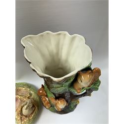 Collection of Sylvac, including posy vase, jug and dog figure, together with a Hornsea Fauna jug