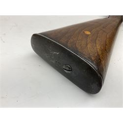 19th century Belgian Gras 12-bore (from 11-bore) bolt-action single barrel shotgun with 80cm barrel No.G85345 L127cm overall. Deactivated to early specification so requires re-deactivation to modern standards RFD ONLY - Disposed 25.06.25 - Notified 24.07.25