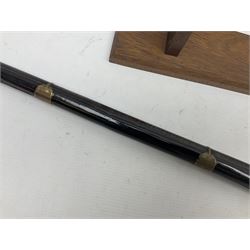 19th century Arabian(?) jezail flintlock musket, approximately 28-bore, the 137cm(54