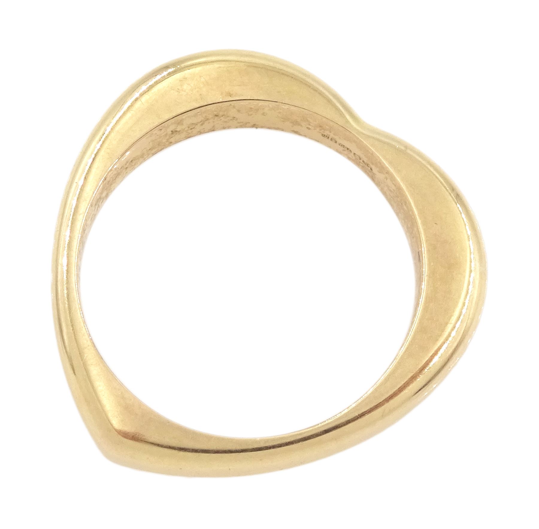 Links of London 18ct rose gold heart ring, Edinburgh 2011