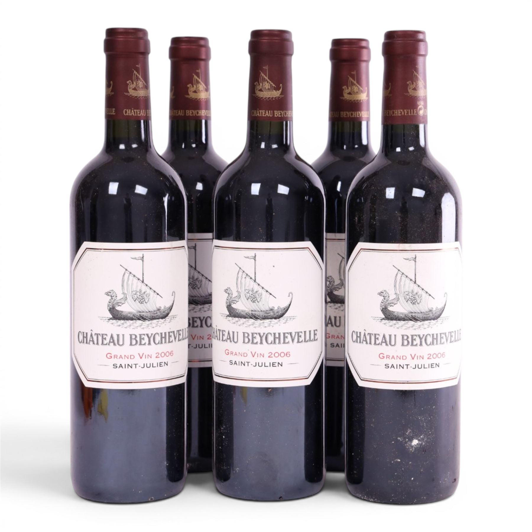 Chateau Beychevelle, 2006 Saint-Julien, five bottles 