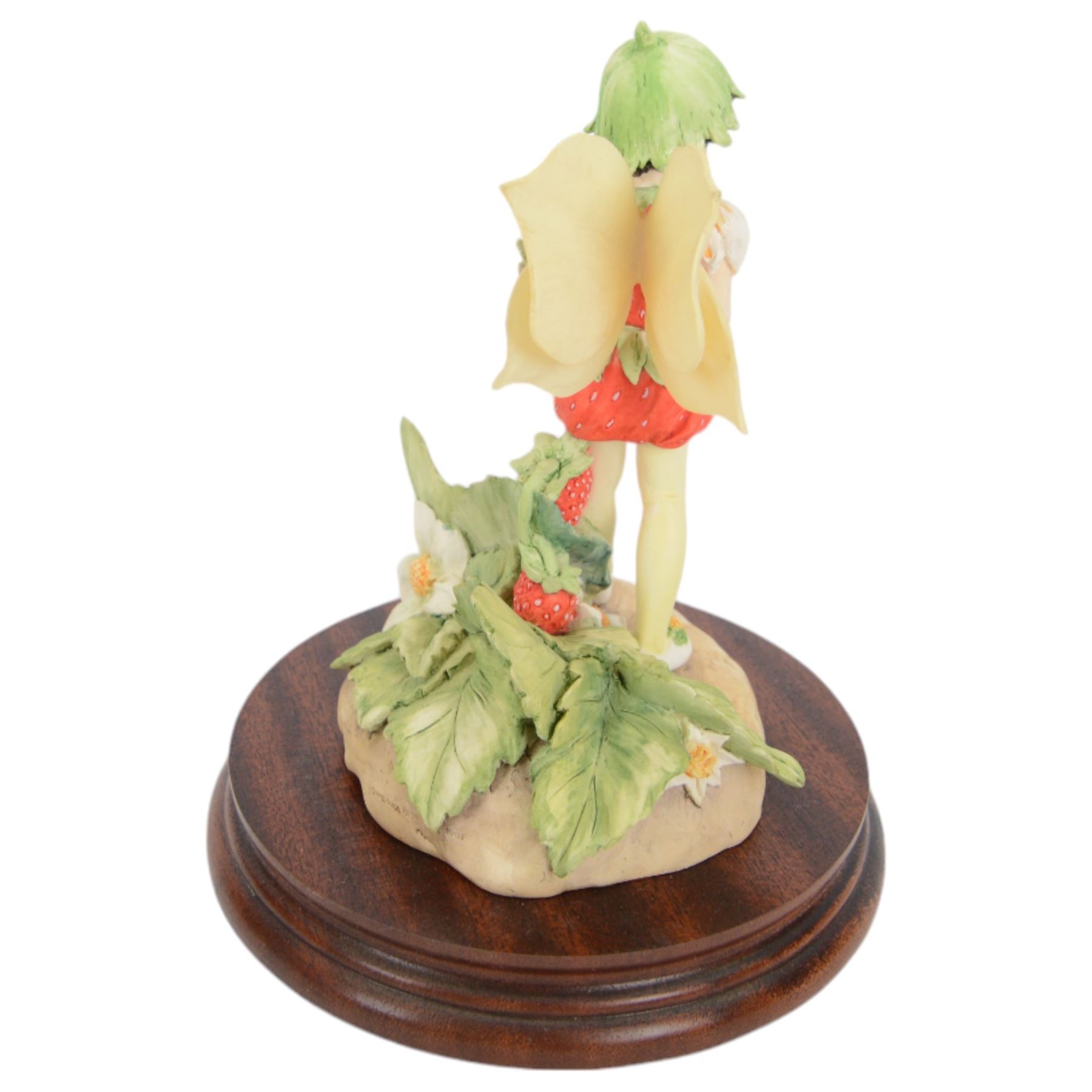 Nine Border Fine Arts Fairies figures, to include Jasmine fairy B0415, The White Bindweed Fairy CF26, Holly Fairy B0417,Wild Cherry Fairy CF25, Strawberry Fairy B0115, The Wind-Flower Fairy B0847, and Narcissus Flower Fairy CF24
