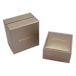 Bulgari Cuore 18ct rose gold mother of pearl heart and diamond bracelet, hallmarked, boxed