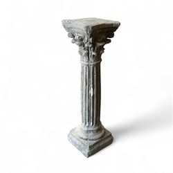 Small Cast Stone Corinthian Column