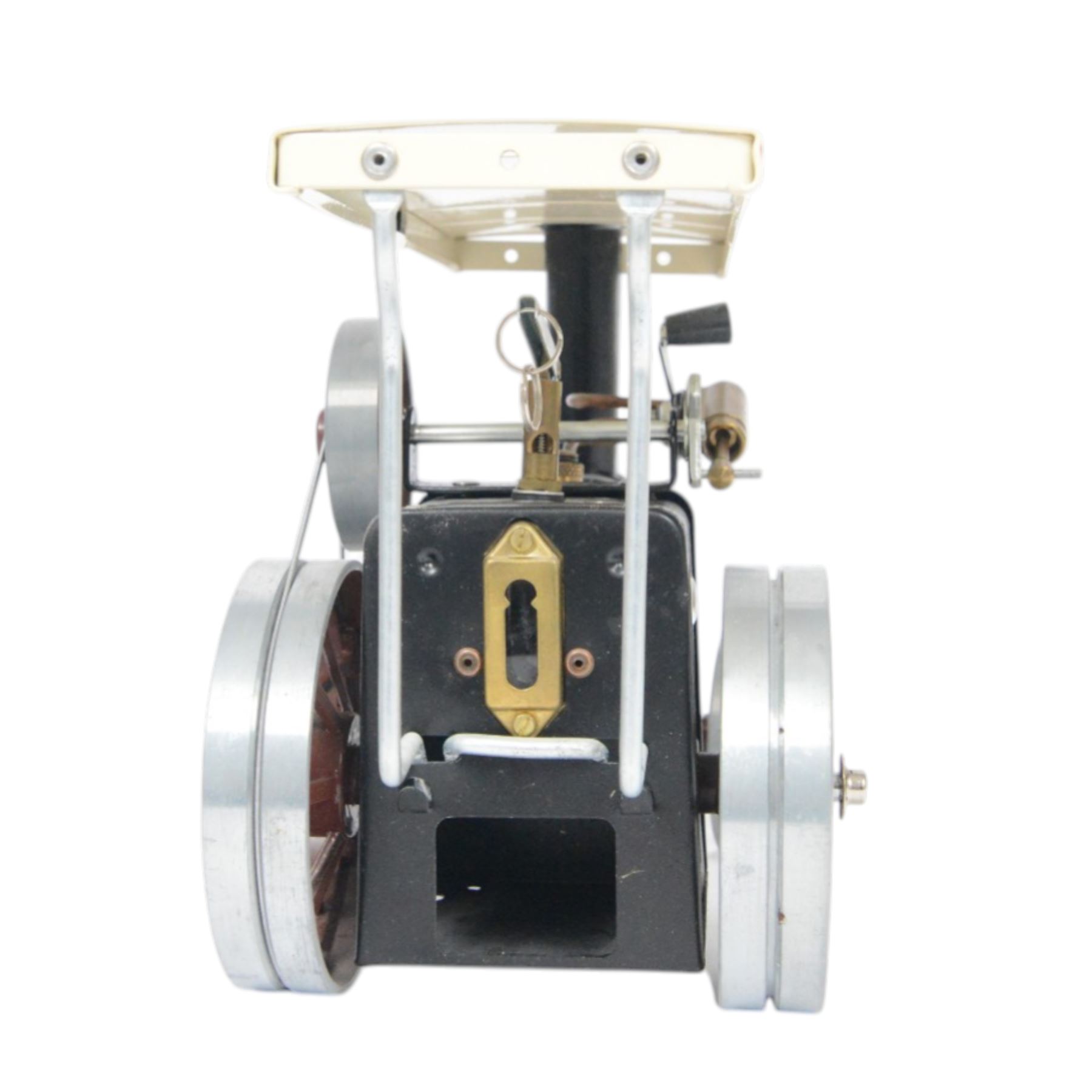 Mamod Steam Tractor TE1A, in Brown/Gold colourway, boxed