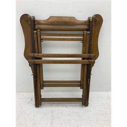 19th century folding brass mounted teak steamer chair 
