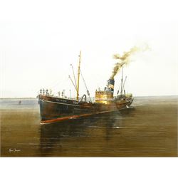 Adrian Thompson (British 1960-): 'Cape Portland' - Hull Trawler Ship's Portrait, watercolour and gouache signed 37cm x 47cm
