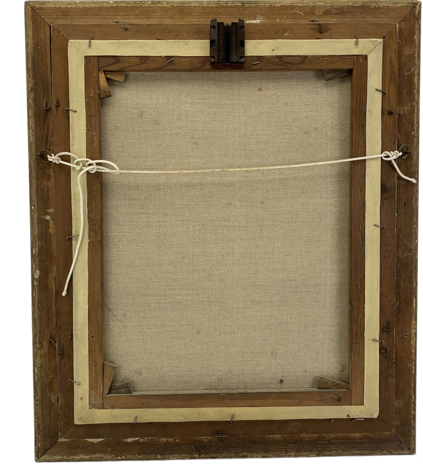 L Richards aka David Sherrin (British 1868-1940): Country Paths at Dawn, tryptic oils on canvas max 50cm x 75cm (3)