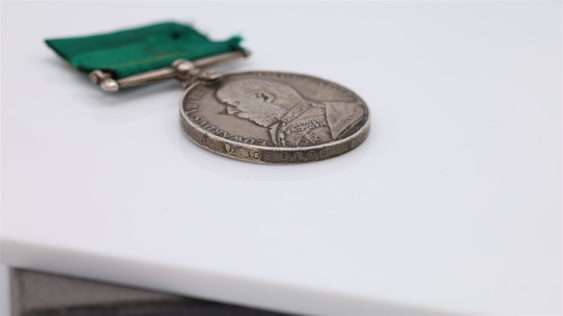Edward VII Volunteer Force Long Service medal, awarded to Gnr B.S Flood, Norfolk R.G