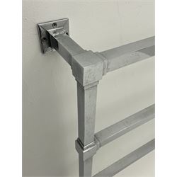 Art Deco style chrome towel rail