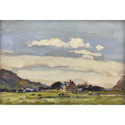 M Coonan (Northern British fl.1910-1925): 'The Little Farm - North Wales', oil on board signed, titled verso 23cm x 34cm