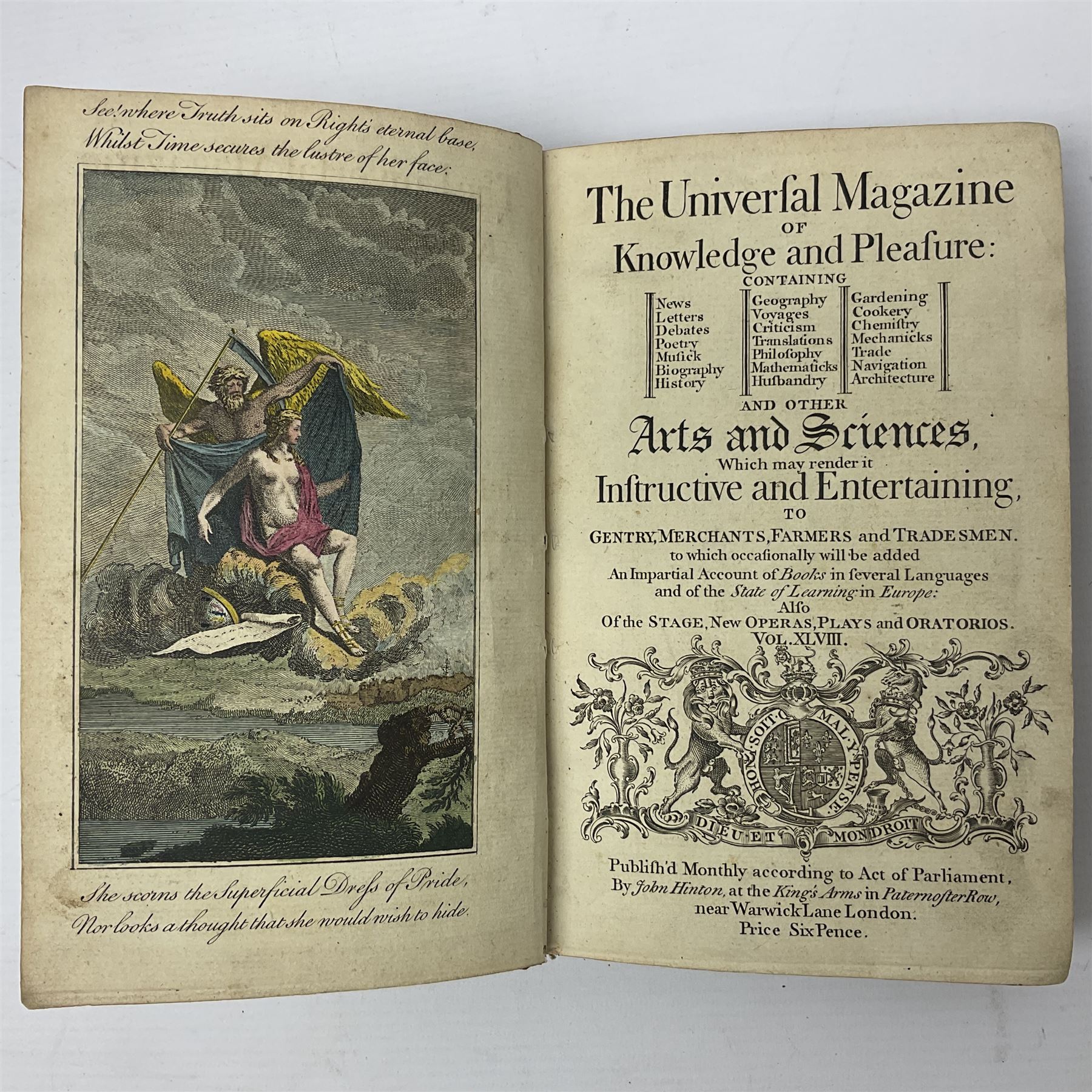 The Universal Magazine of Knowledge and Pleasure, 1771