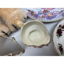 Beswick character jug, together with Leonardo Collection figures, porcelain dolls etc 