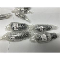 Collection of Osram, Elpico, Sylvania and similar thermionic radio valves/vacuum tubes, including P2, L21, DH77 GK9, U14 and PCLl86, approximately 19 as per list, unboxed