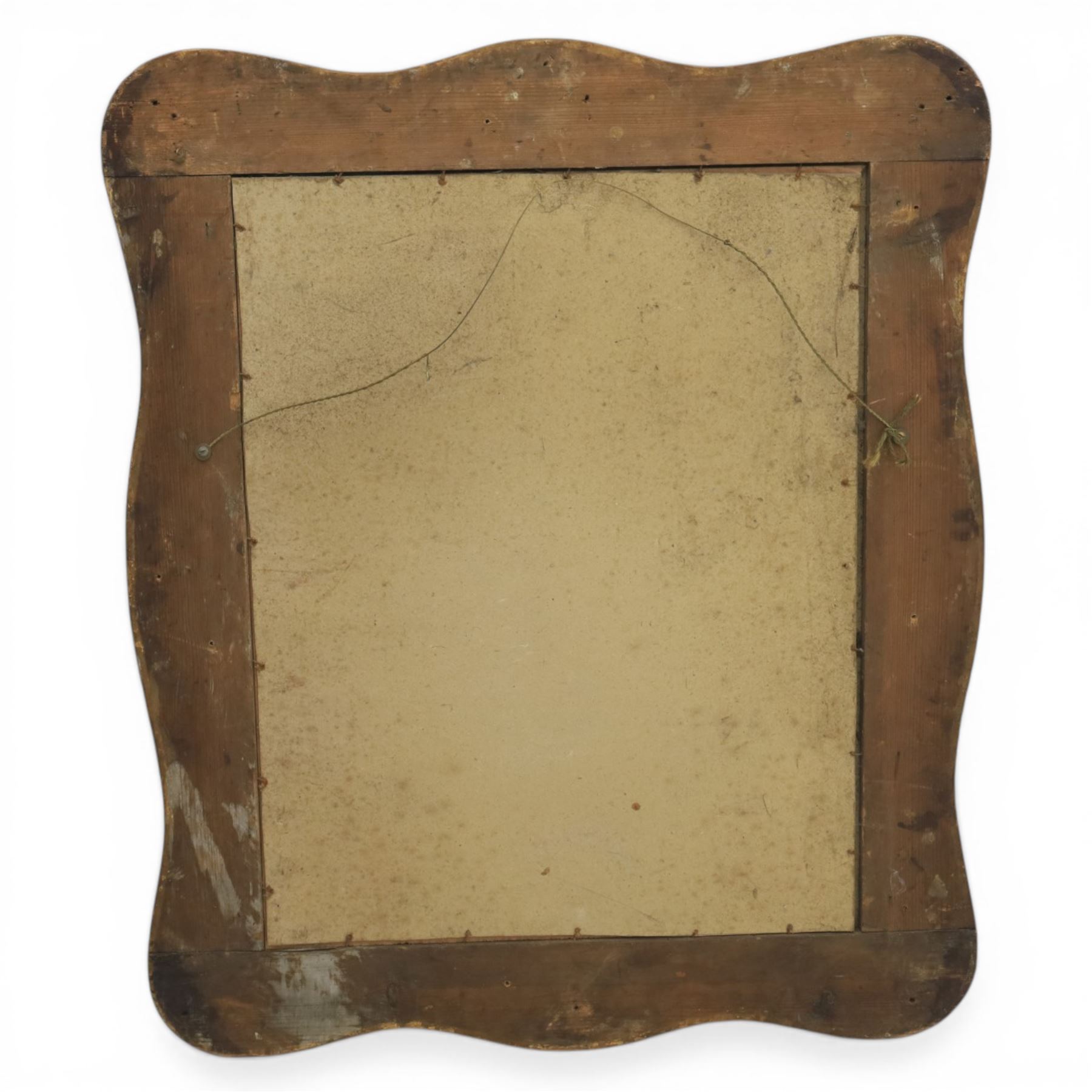 Early 20th century giltwood mirror, oval mirror plate, surrounded by egg and dart moulding, with foliate motifs