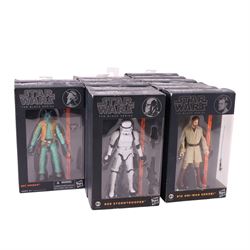 Complete set of thirteen Star Wars The Black Series Orange Wave action figures, comprising...