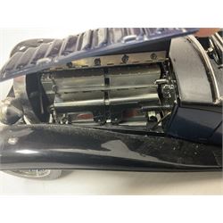 Franklin Mint - five 1:24 scale die-cast precision models comprising 1930 Bugatti Royale Coupe Napoleon, 1933 Duesenberg SJ Twenty Grand, 1935 Mercedes Benz 500K Special Roadster, 1938 Jaguar SS-100, and 1947 Bentley 