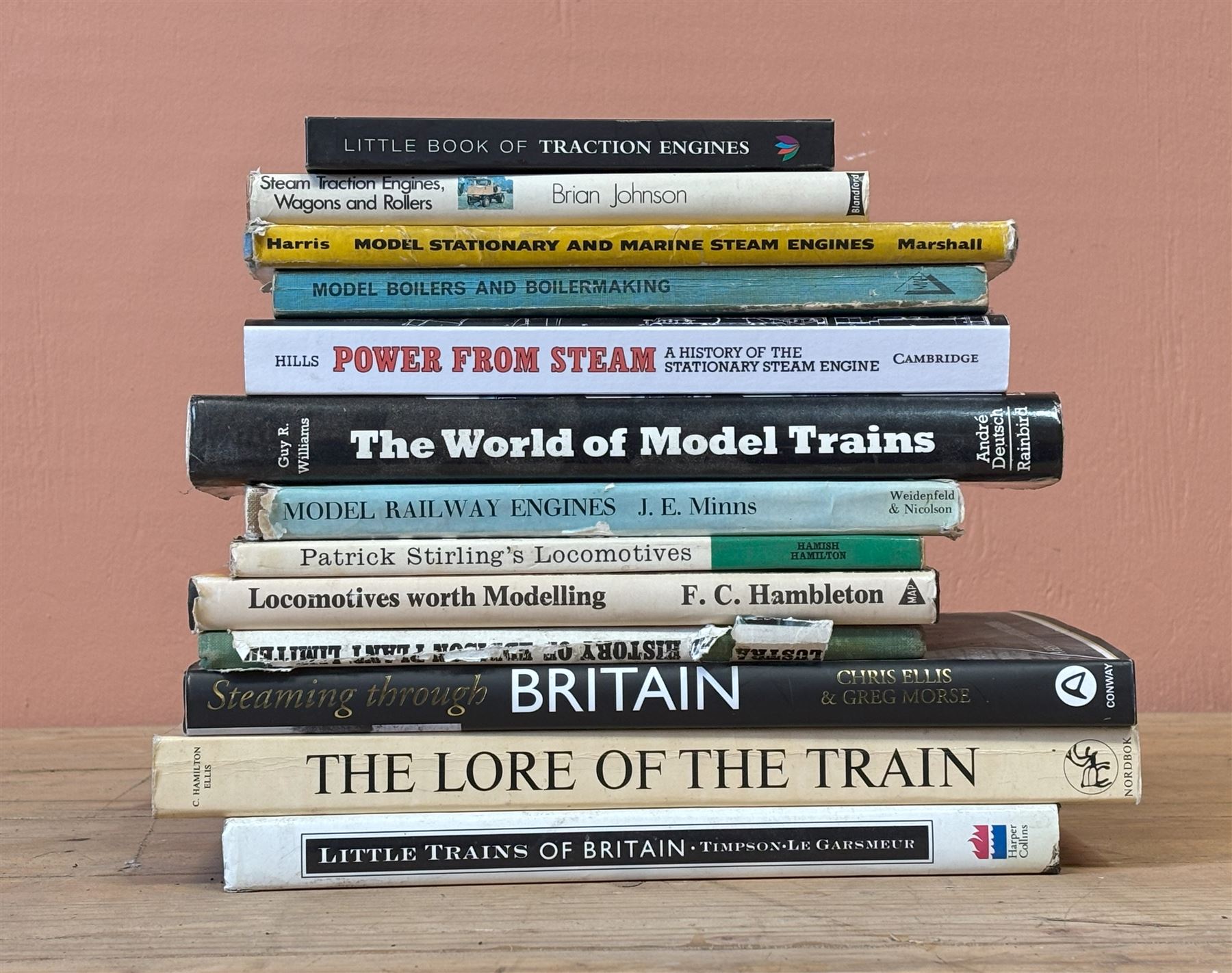 Quantity of reference books on steam engines, railways etc.  - COLLECTION BY APPOINTMENT FROM: The White House, Thirsk Road, Easingwold, York, YO61 3NF - CALL 01723 507111 TO ARRANGE