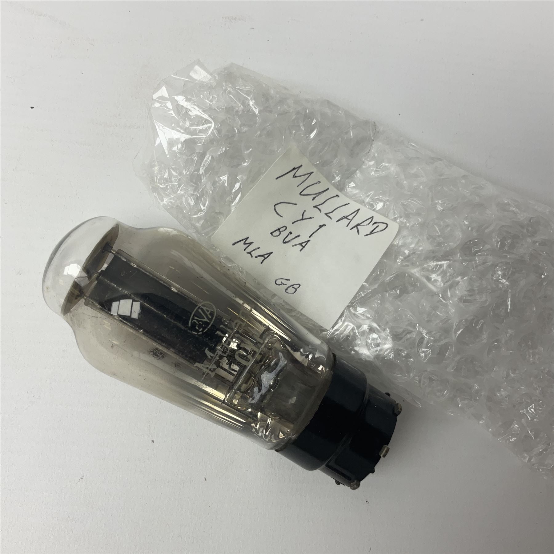Collection of Mullard thermionic radio valves/vacuum tubes, including VP2, AZ31, PZ30, CY1, EL38 etc approximately 30 as per list, unboxed