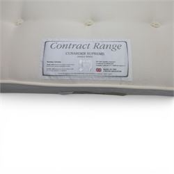 Sealy - Kingsize divan bed and mattress, split grey divan base, Sealy 'Cunarder Supreme' mattress 