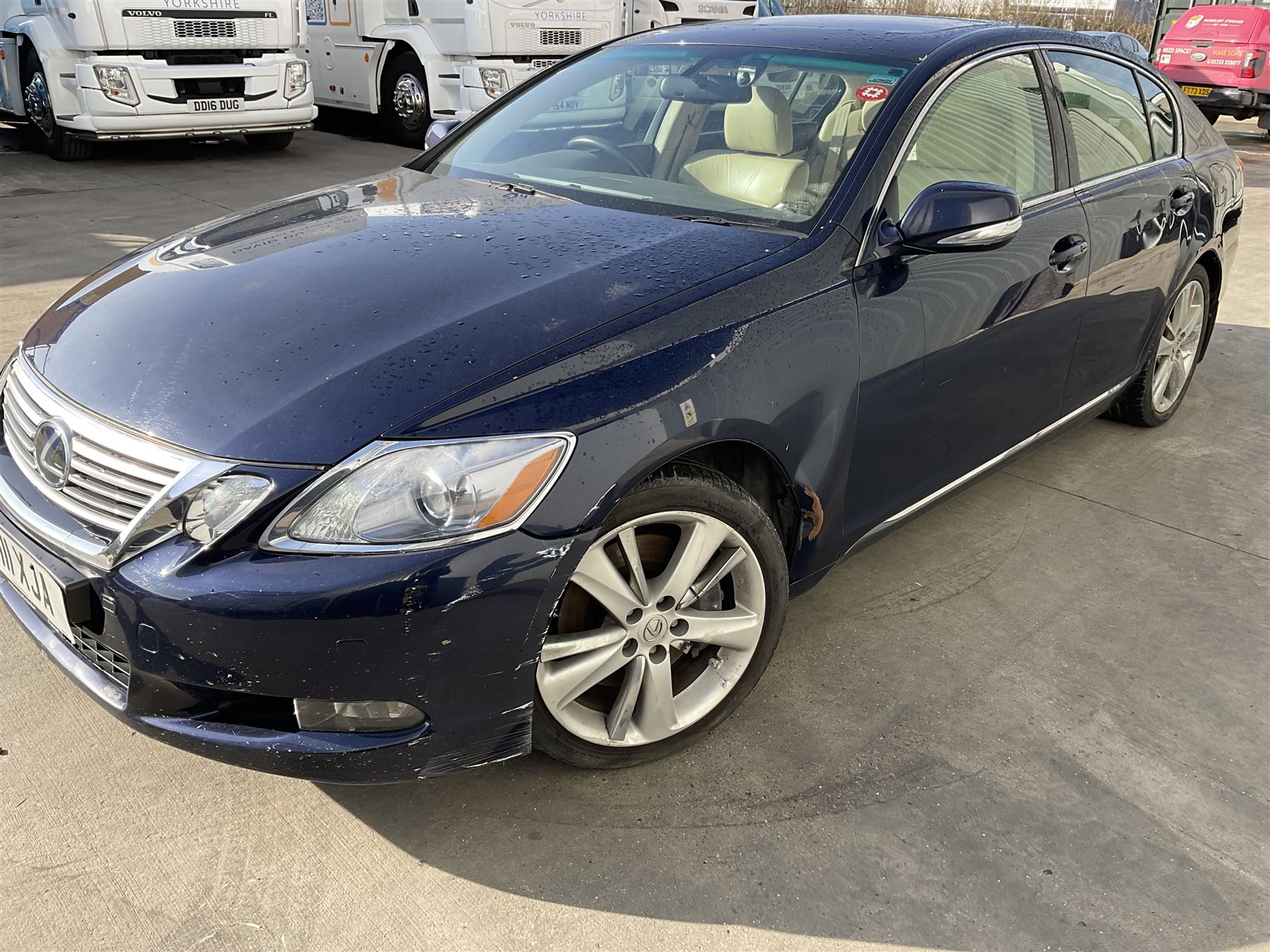Lexus GS 450h saloon car, 3.5 SE-L, 4 door, CVT Auto
Year: 2011, June
Colour: Blue
Mileage: 52,500 approx.
Fuel: Petrol Hybrid
MOT Exp: 10th October 2024
Reg: SM11 XJA
V5: No

For sale by instruction from a local estate
Buyers Premium 10% plus VAT (12% inc.)