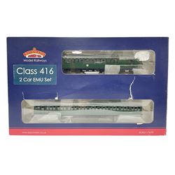 Bachmann '00' gauge - Class 416 2-car EMU Set in Southern Railway green; boxed