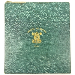  Great British King George VI 1951 proof set, in original 'Festival of Britain' Royal Mint case  