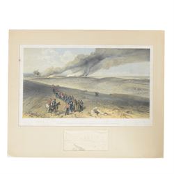 Four Victorian coloured prints of the Crimean War 1854-56, comprising Battle of the Alma, Camp of the Light Division, Redan and Advanced Trenches of the British Right attack
 and Camp of the 4th Division, H50cm 