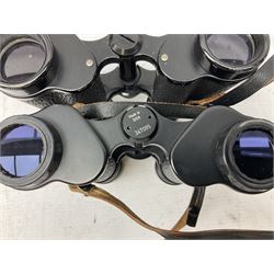 Eight cased pairs of binoculars, to include Noctovist Mk II 8x30, Prinz 8x30, Steiner Bayreuth 8x30, Springfield H.F.P 8x26 etc
