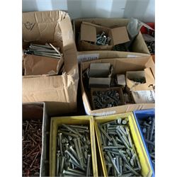 Quantity of unused nuts, bolts and screws - THIS LOT IS TO BE COLLECTED BY APPOINTMENT FROM DUGGLEBY STORAGE, GREAT HILL, EASTFIELD, SCARBOROUGH, YO11 3TX