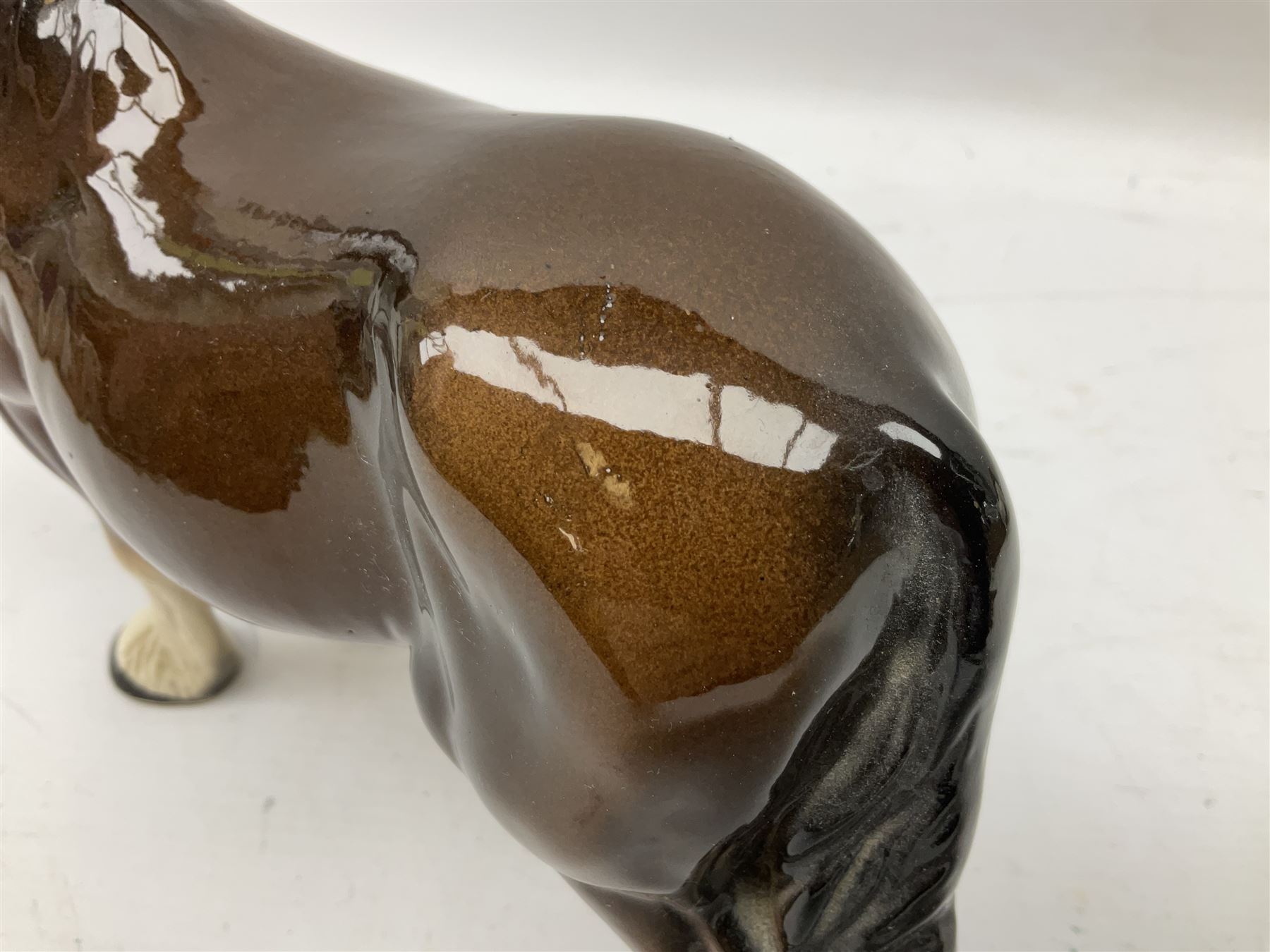 Seven Beswick figures of horses, including Connemara pony in grey no.1641, Arab in bay no.1265, large foal in grey no.947 etc, together with a Goebel figure of a horse (8)