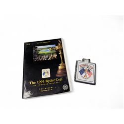 1993 Ryder Cup programme, signed by Nick