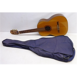  Di Giorgio 1976 'Nostalgia' acoustic guitar, inlaid flower design, with soft carry case  