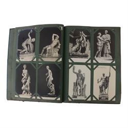 French cased metronome together with Noma Santa-Glo and a collection of museum postcards of nude sculpture 