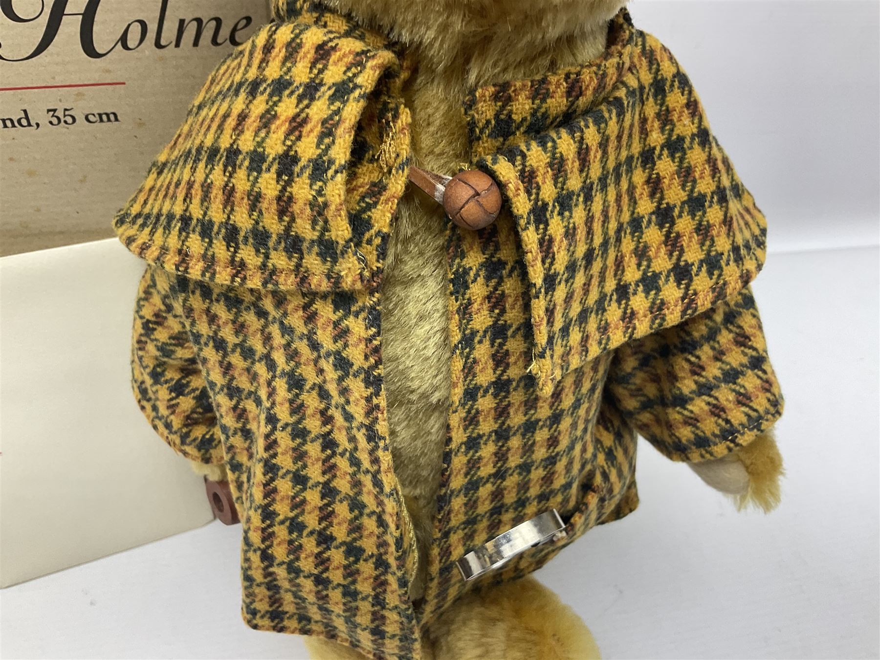 Modern Steiff limited edition teddy bear - Sherlock Holmes No.1242/1500 H35cm; in original box with paperwork