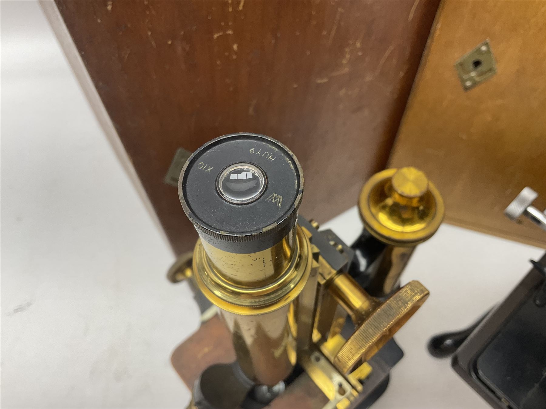 Three W. Watson & Sons microscopes, comprising Kima no 58173, Low power binocular no 98846 and High power binocular no 103144, all boxed 