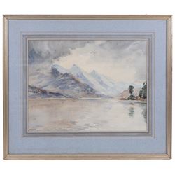 Herbert F Royle (British 1870-1958): Scottish Loch, watercolour signed and dated 1926, 32cm x 42cm 
