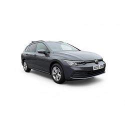 2022 Volkswagen Golf Estate 1.5 TSI Life 5dr. Manual Transmission. MOT December 2026. Our own vehicle from new, offered for sale due to fleet renewal. Registered December 2022. 50,200 miles. Specification includes:

16” Alloy wheels | LED headlights | LED rear lights | Discover Media 10” touchscreen with integrated navigation | App Connect with Apple CarPlay and Android Auto | Interior ambient lighting – 10 colours | Climate controlled air conditioning | Electric windows front and rear | Keyless start | Rain sensor and auto dimming rear view mirror | Adaptive cruise control | Car2X intelligent vehicle networking | Digital Cockpit Pro 10” digital dashboard | Traffic sign display | Lane assist with road edge recognition | Parking sensors front and rear | Full Volkswagen service history I Well maintained & excellent condition throughout
Buyers premium 3% plus VAT (3.6%).