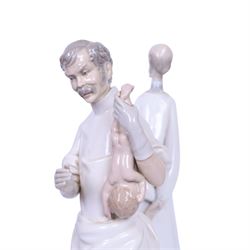 Four Lladro figures, comprising Obstetrician 4763, The Doctor 4602, Nurse 4603 and Dentist matt 4762 