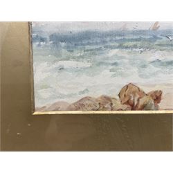 Frank Rousse (British fl.1897-1917): Returning Home with the Catch, pair watercolours signed 29cm x 49cm (2)