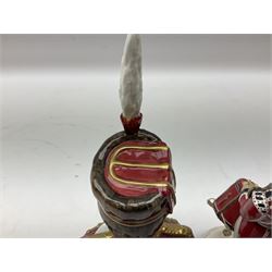 Michael J Sutty limited edition figure, Soldier Drummer, 1st Battalion, The Kings Own Royal Border Regiment 1984, 93/250, together with further limited edition Michael Sutty bust, 12/250, tallest H21.5cm