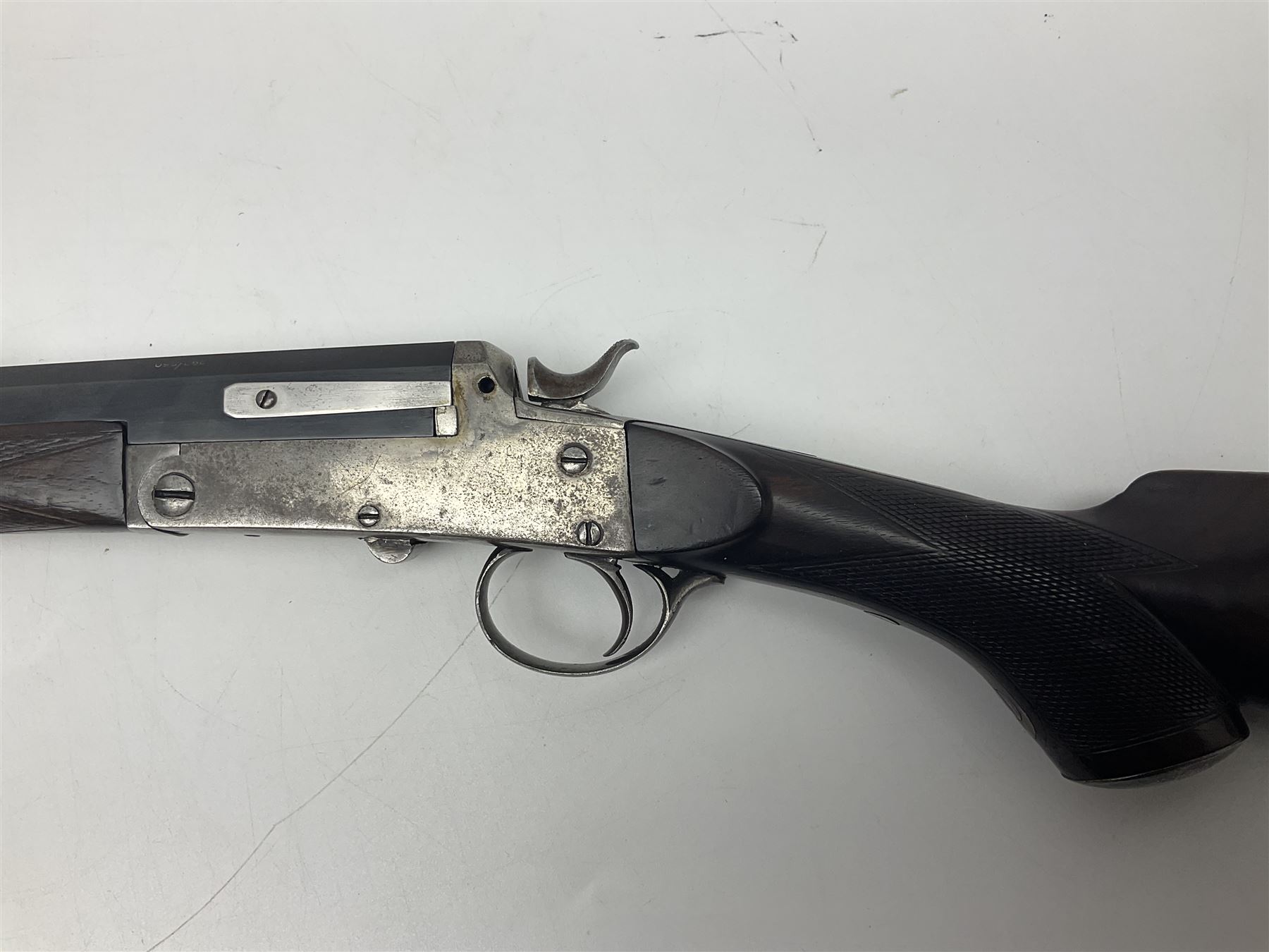 W.R. Pape Newcastle-upon-Tyne .297/250 Rook rifle, the 69cm (27