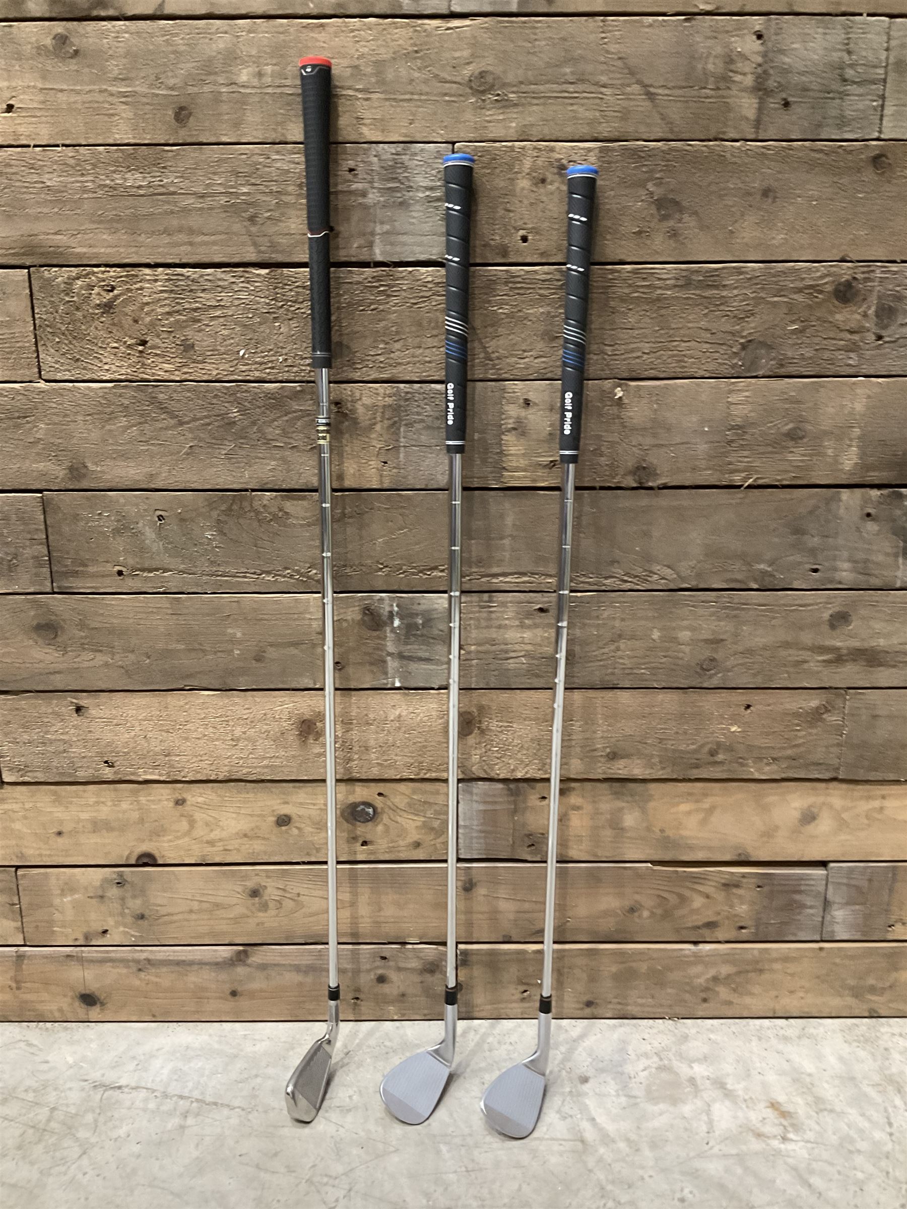 TaylorMade M6 golf 4 iron, and Elevate 95 R Flex 53 and 57 irons (3)