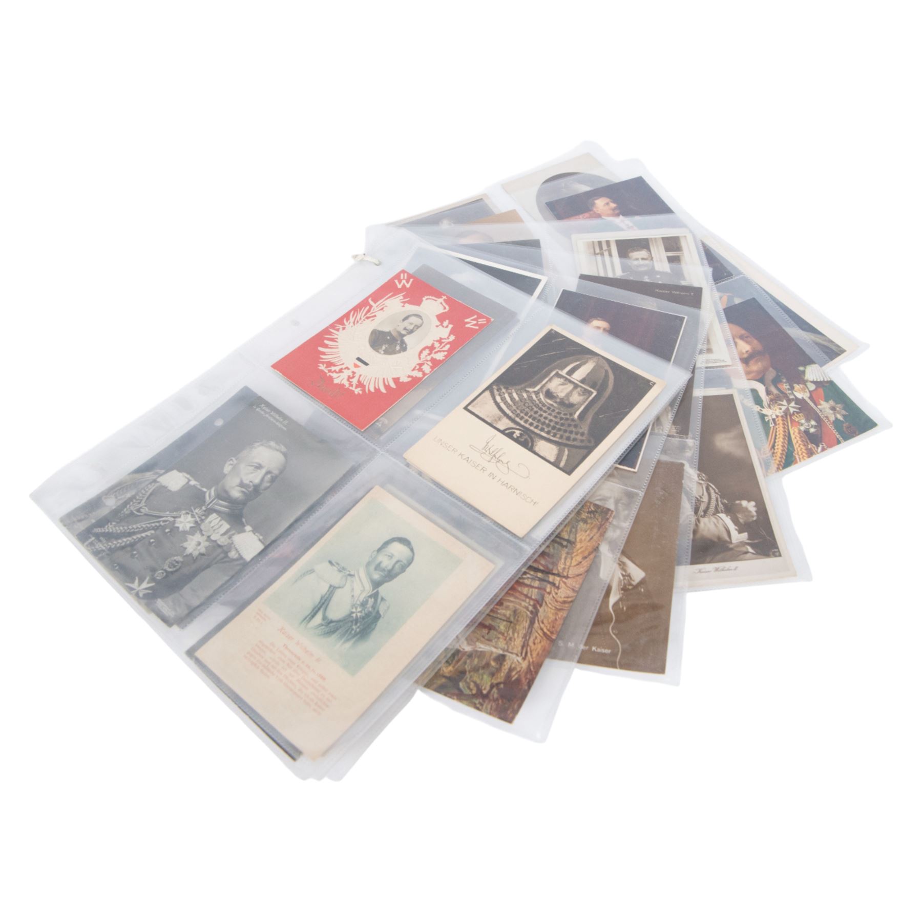 Thirty eight postcards of the Kaiser Wilhelm  