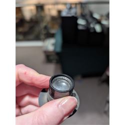 Seven 19th century and later brass camera lenses, including J. Lancaster & Son Rectigraph lens, Watson & Sons 8 1/2 x 6 1/2 lens, Dallmeyer lens and Wray London 5 x 4 lens