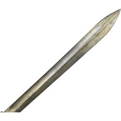 French chassepot bayonet the spine engraved St. Etienne, Mass 1876, with matching scabbard, German Waffenfabrik Bayonet and British Remington 1913 pattern bayonet 