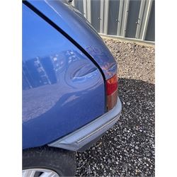 M941 LOH - Peugeot 205 1.6L injection Mardi Gras, five door hatchback, 36,000 miles, blue, V5 present, 2 x keys, runner

Alternative buyers premium of 10% + VAT applies. - THIS LOT IS TO BE COLLECTED BY APPOINTMENT FROM DUGGLEBY STORAGE, GREAT HILL, EASTFIELD, SCARBOROUGH, YO11 3TX