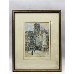 Jules Lessore (French 1849-1932): Honfleur - France, watercolour signed 24cm x 17cm